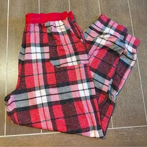 PINK Victoria's Secret Red and Black Plaid Pajama Pants